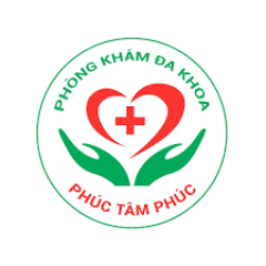 "Hình ảnh logo Phòng khám Đa khoa Phúc Tâm Phúc với biểu tượng chữ thập đỏ trong trái tim và đôi bàn tay nâng niu, thể hiện sứ mệnh chăm sóc sức khỏe cộng đồng bằng sự tận tâm và phúc đức. Đây là nhận diện thương hiệu uy tín của phòng khám đa khoa chuyên nghiệp, hiện đại."