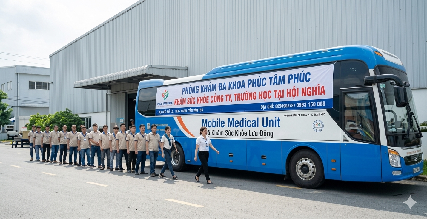 khám sức khỏe công ty trường học ở Hội Nghĩa Tân Uyên. Phòng Khám Đa Khoa Phúc Tâm Phúc, luôn là sự lựa chọn đáng tin cậy.